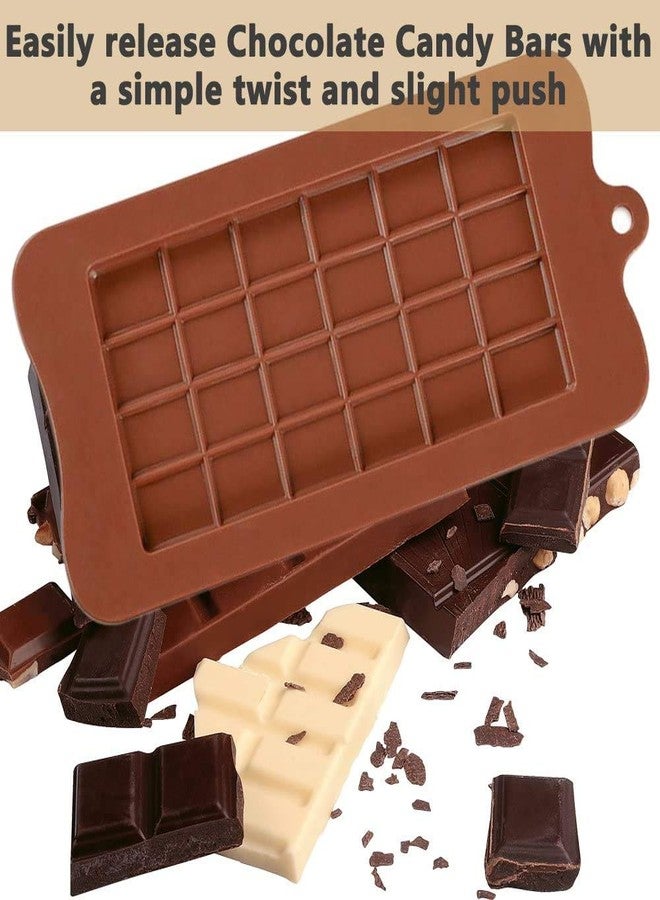NF Noble Foods Silicone Bar Chocolate Mould Break Apart Choc Block Mould (Chocolate, Size : 19x16x2cm) - Image 3