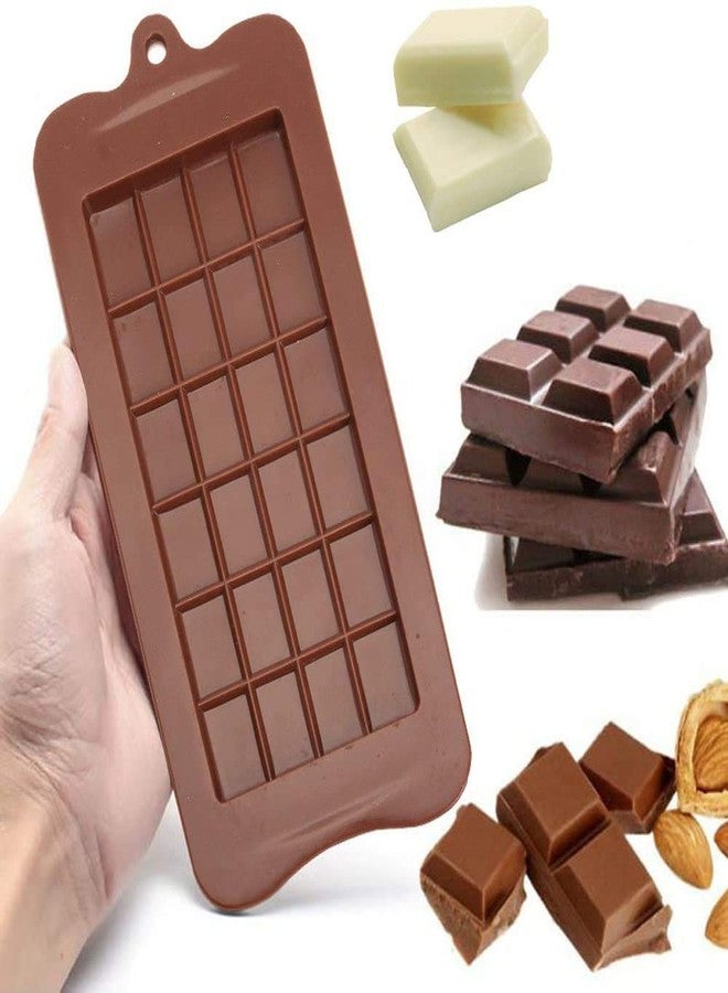NF Noble Foods Silicone Bar Chocolate Mould Break Apart Choc Block Mould (Chocolate, Size : 19x16x2cm) - Image 5