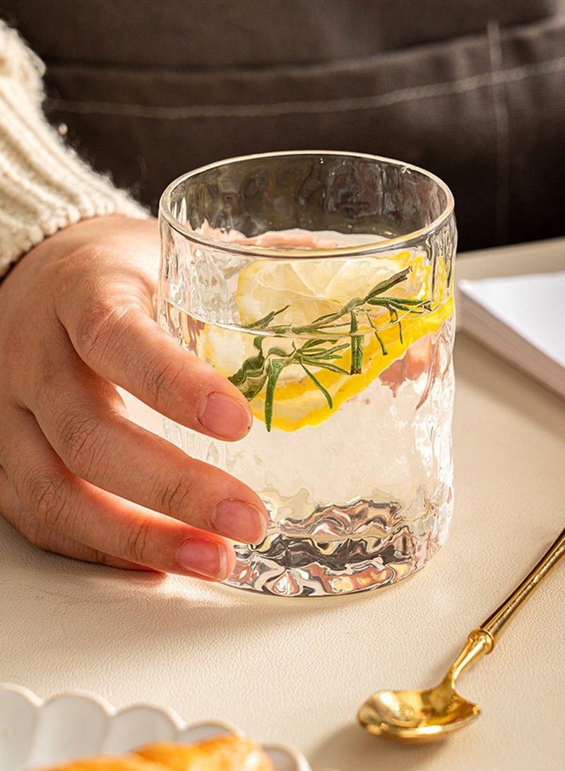 6-Piece Transparent 210Ml High Borosilicate Glass Coffee Cups – Texture Drinking Glasses For Coffee, Beverage & Daily Use - Image 4