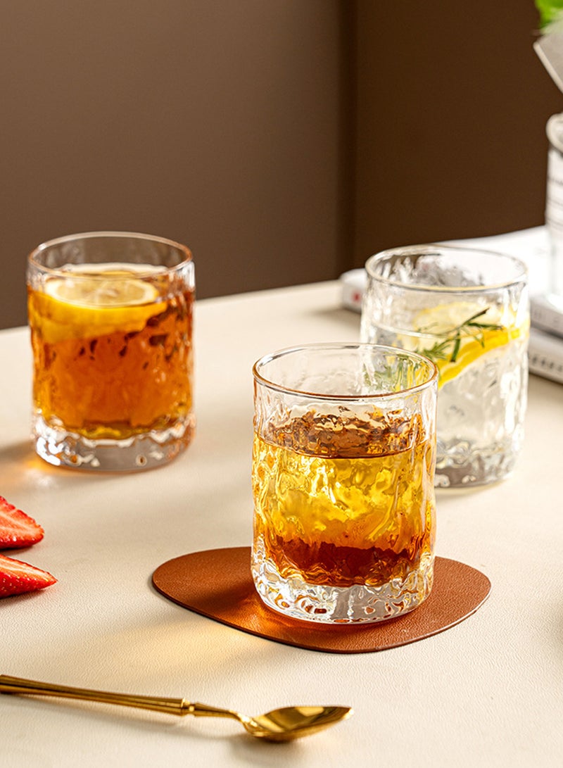 6-Piece Transparent 210Ml High Borosilicate Glass Coffee Cups – Texture Drinking Glasses For Coffee, Beverage & Daily Use - Image 3