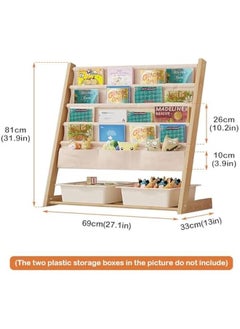 4-Tier Natural Wood Kids Bookshelf & Toy Organizer - Toddler Bookcase Rack for Bedroom or Playroom Storage - pzsku/Z50B5E9E893DF1E371F3AZ/45/_/1719989978/ed1c7d1f-8ddd-41bf-8c06-9dfef304d156