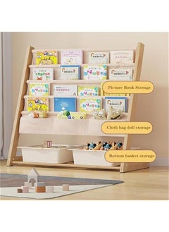 4-Tier Natural Wood Kids Bookshelf & Toy Organizer - Toddler Bookcase Rack for Bedroom or Playroom Storage - pzsku/Z50B5E9E893DF1E371F3AZ/45/_/1719990048/9167944f-3bb5-4c50-810f-4a14d4b41344