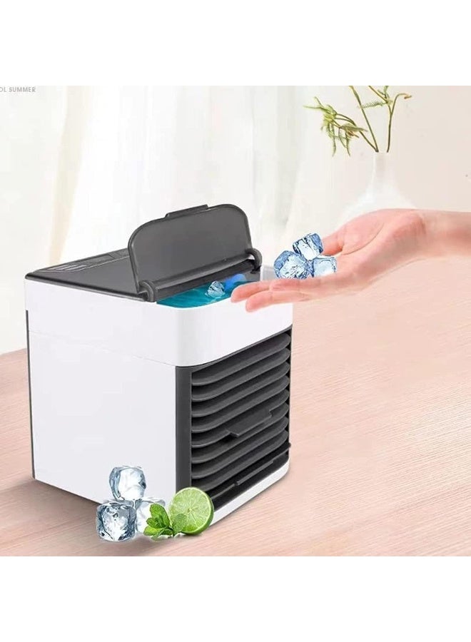 Generic SAFENHAND Portable Air Cooler, Conditioner, Humidifier, Purifier, 3 Fan Speeds, 500ml Capacity, 7 Color LED, Cooling Desktop Fan - Image 2