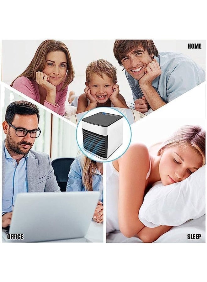 Generic SAFENHAND Portable Air Cooler, Conditioner, Humidifier, Purifier, 3 Fan Speeds, 500ml Capacity, 7 Color LED, Cooling Desktop Fan - Image 4
