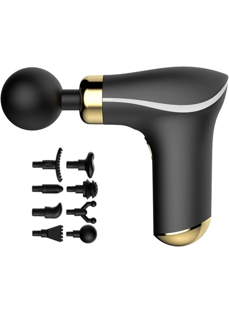 Houmt Percussion Massage Gun for Pain Relief – Deep Tissue Muscle Massager with 8 Heads, Cordless & Rechargeable Handheld Massager for Full Body Relaxation - Image 2