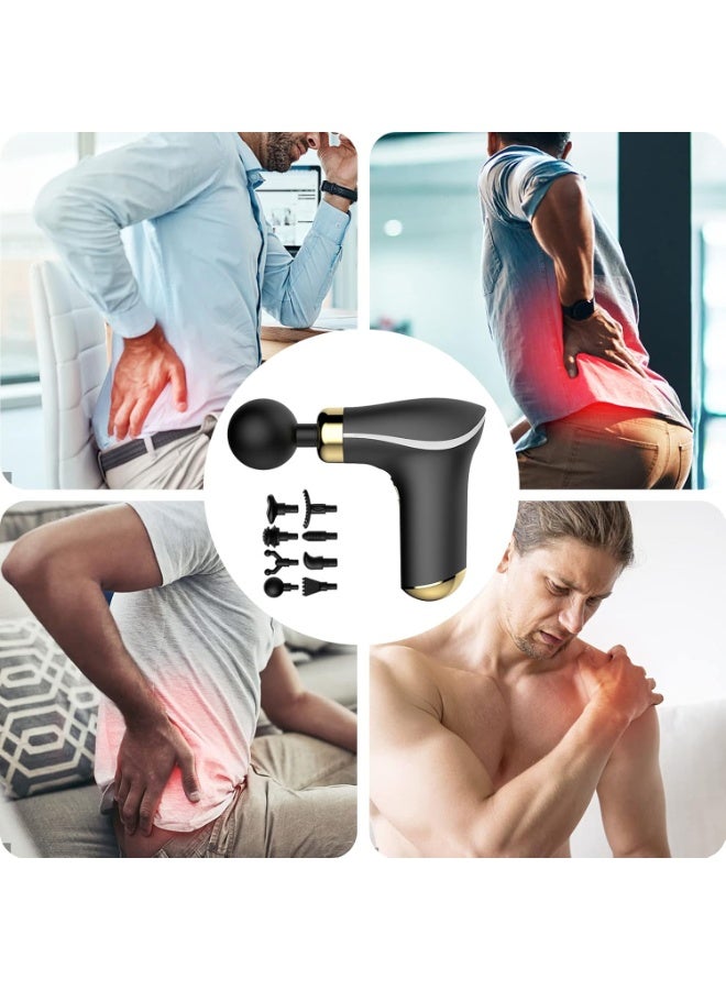 Houmt Percussion Massage Gun for Pain Relief – Deep Tissue Muscle Massager with 8 Heads, Cordless & Rechargeable Handheld Massager for Full Body Relaxation - Image 4