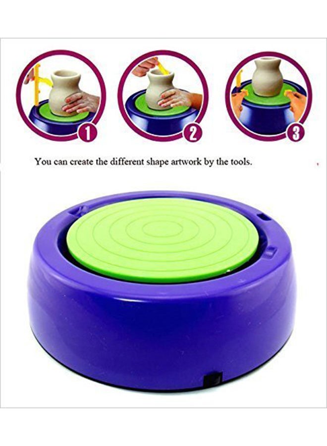 كيوت سنلايت مجموعة عجلات صنع الفخار بسرعتين مميزتين وتصميم متين وفريد من 24 قطعة 24.1x7.8بوصة - Image 5