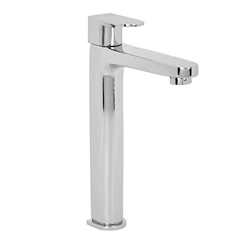 Hindware Italian Collection Elegance Pillar Tap Tall, Wash Basin Tap, Brass with Chrome Finish - F340002CP | 12-Year Manufacturer Warranty - Image 3
