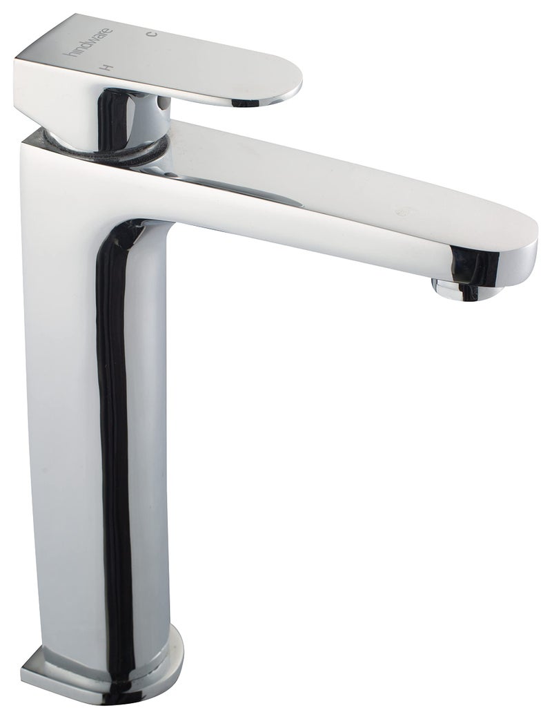 Hindware Italian Collection Elegance Pillar Tap Tall, Wash Basin Tap, Brass with Chrome Finish - F340002CP | 12-Year Manufacturer Warranty - Image 1