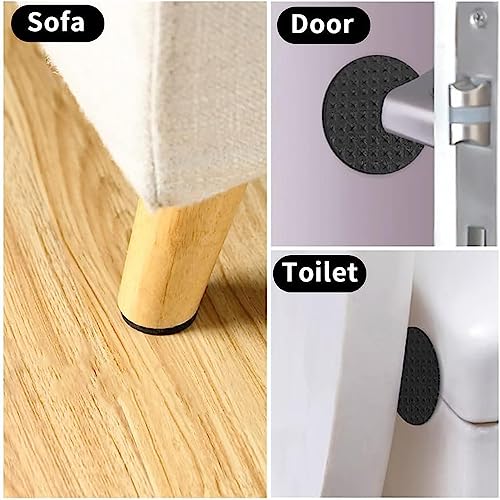 Fapiwen Non Slip Furniture Pads, Fapiwen Chair Leg Pads, 16pcs Self Adhesive Furniture Feet Grippers Pads Anti Scratches Reduce Noise Chair Pads for Hardwood Floors Protectors (Square) - Image 5