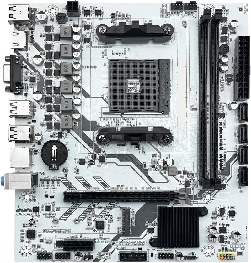 Compatible for Machinist B450 Motherboard, AM4 Socket Support Ryzen 5500 5600 5600G CPU, Dual Channel DDR4 M.2 NVME Desktop Mainboard - Image 1