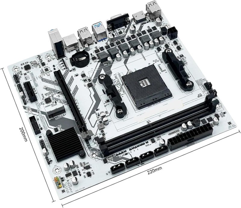 Compatible for Machinist B450 Motherboard, AM4 Socket Support Ryzen 5500 5600 5600G CPU, Dual Channel DDR4 M.2 NVME Desktop Mainboard - Image 3