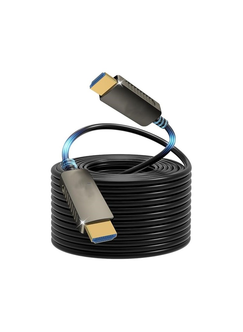 8K Optic HDMI Cable 20m – HDMI 2.1 Fibre Optic, 48Gbps, 8K@60Hz, 4K@120Hz, 3D Support for HDTV & Gaming