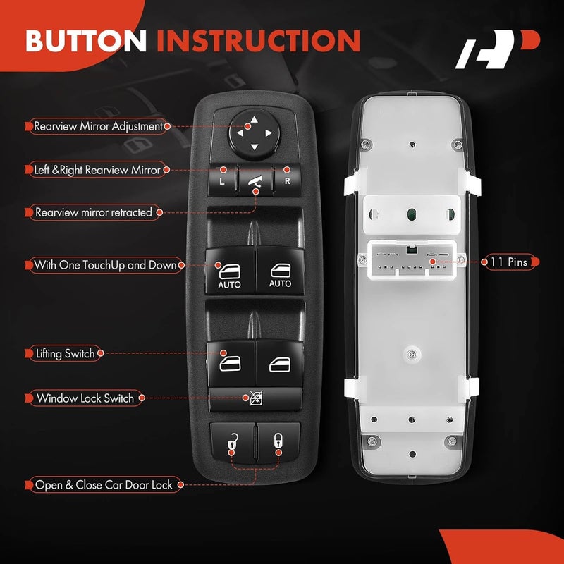 A-Premium مفتاح نافذة باور ماستر A-Premium لجيب جراند شيروكي - Image 4