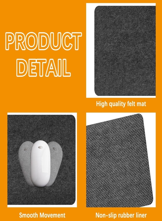 Anpuimult Large Felt Desk mat, 40''x16'' with Non-Slip Full Desk Mouse Pad,Office Computer Desk for Keyboard Mat,Felt Desk Mat for Desk Pad Protector（100x40cm） - Image 4