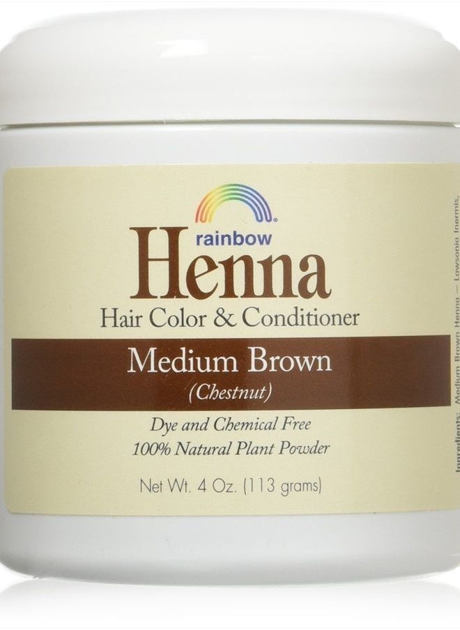 Rainbow Research Henna (Persian) - Med Brown (Chestnut), 4 oz (pack of 2)  - Image 1