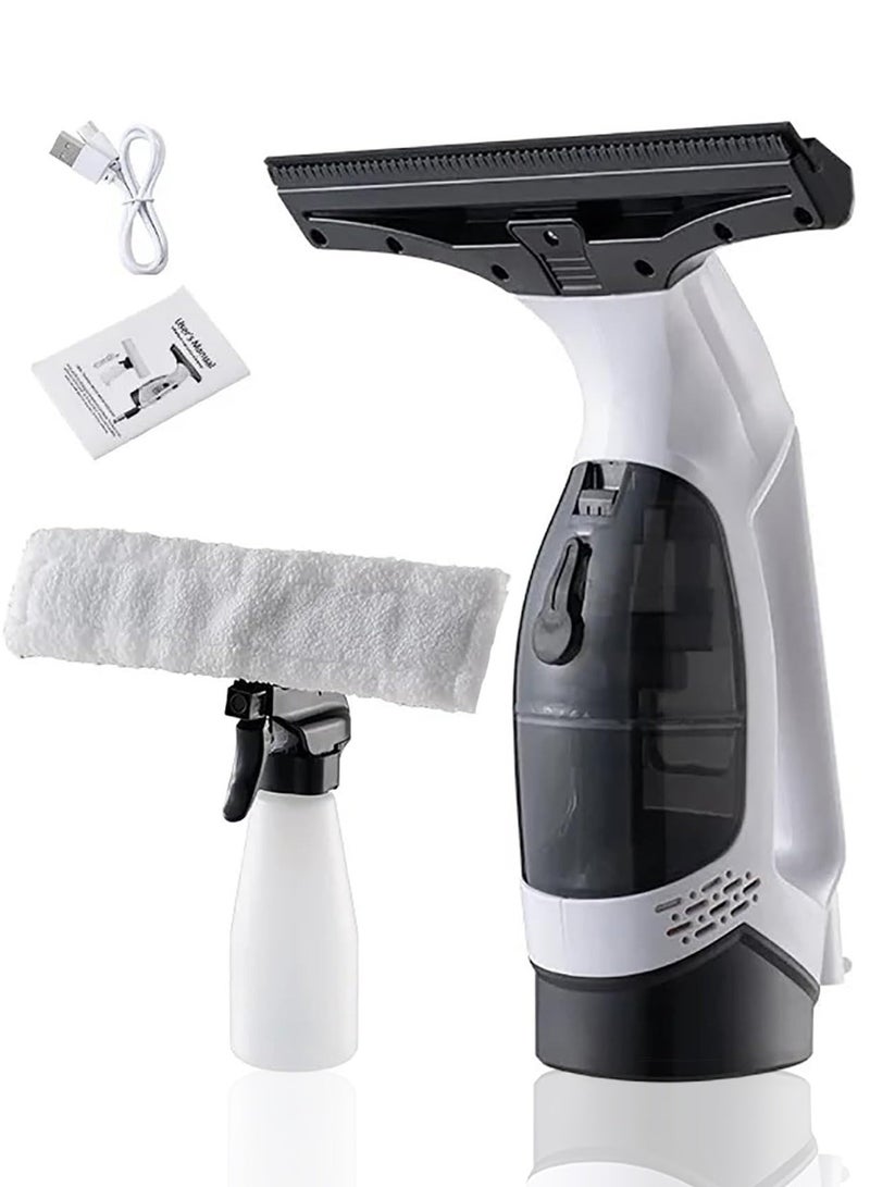 CUBEXELL Cordless Window Vacuum Cleaner, Electric Window Squeegee, 11-Inch Squeegee Blade, 2200mAh Rechargeable, Handheld Glass Cleaning Tool, For Windows, Showers, Mirrors, Glass, Countertops, Tiles, White - Image 1