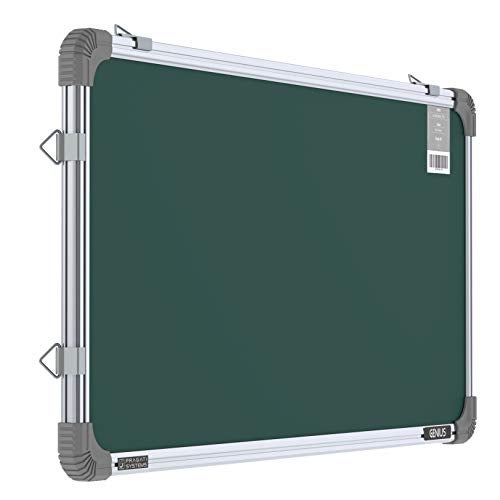 Pragati Systems Genius Melamine (Non-Magnetic) Chalkboard for Kids & Home with Lightweight Aluminium Frame | Portable & Featherlight Green Board for Chalk | Extra Small Size 1x2 Feet (Pack of 1) - Image 1