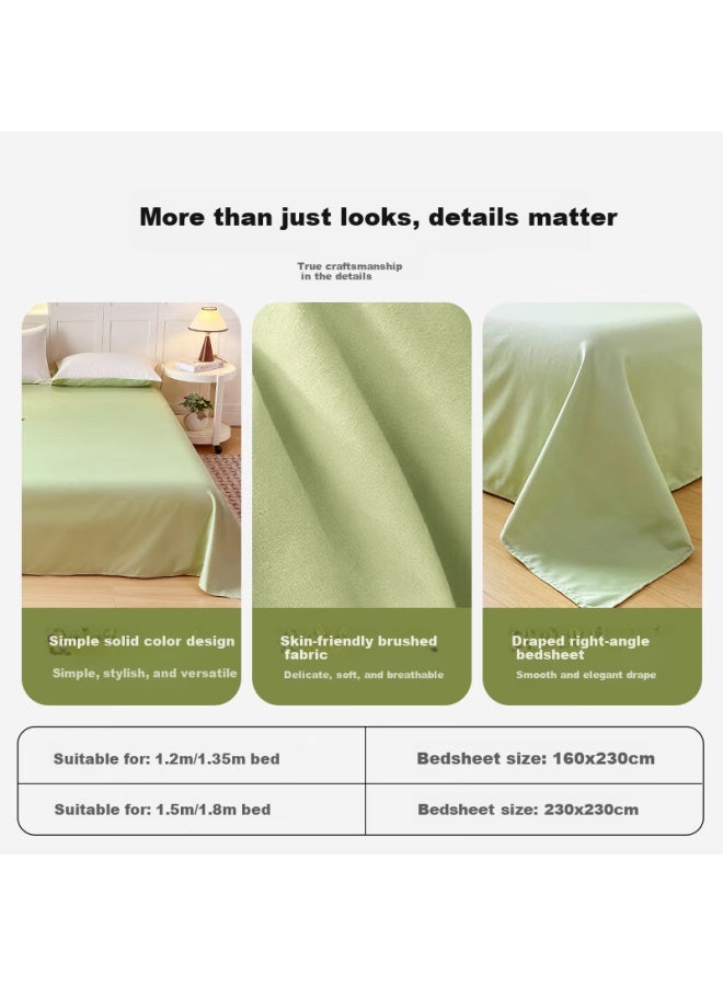 Crown Bed Sheet, Single Piece, Student Dormitory Single Bed Cover, Non-ice Silk Brushed, Bare Sleeping Hotel Duvet Cover, For 2.3x2.3 Meter Bed - Image 3