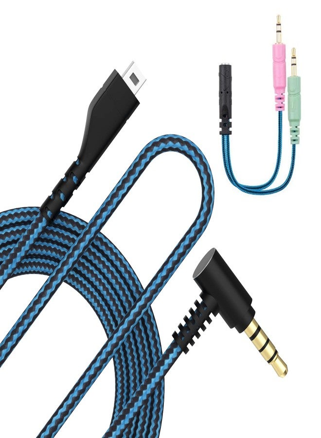 Saipomor Audio Cable Compatible with SteelSeries Arctis 3, Arctis 5, Arctis Nova 3, Arctis 7, Arctis Prime, Arctis Pro+ GameDAC, Arctis Pro Wireless Gaming Headsets- Added Y Mode Exchange PC Audio Cable - Image 1