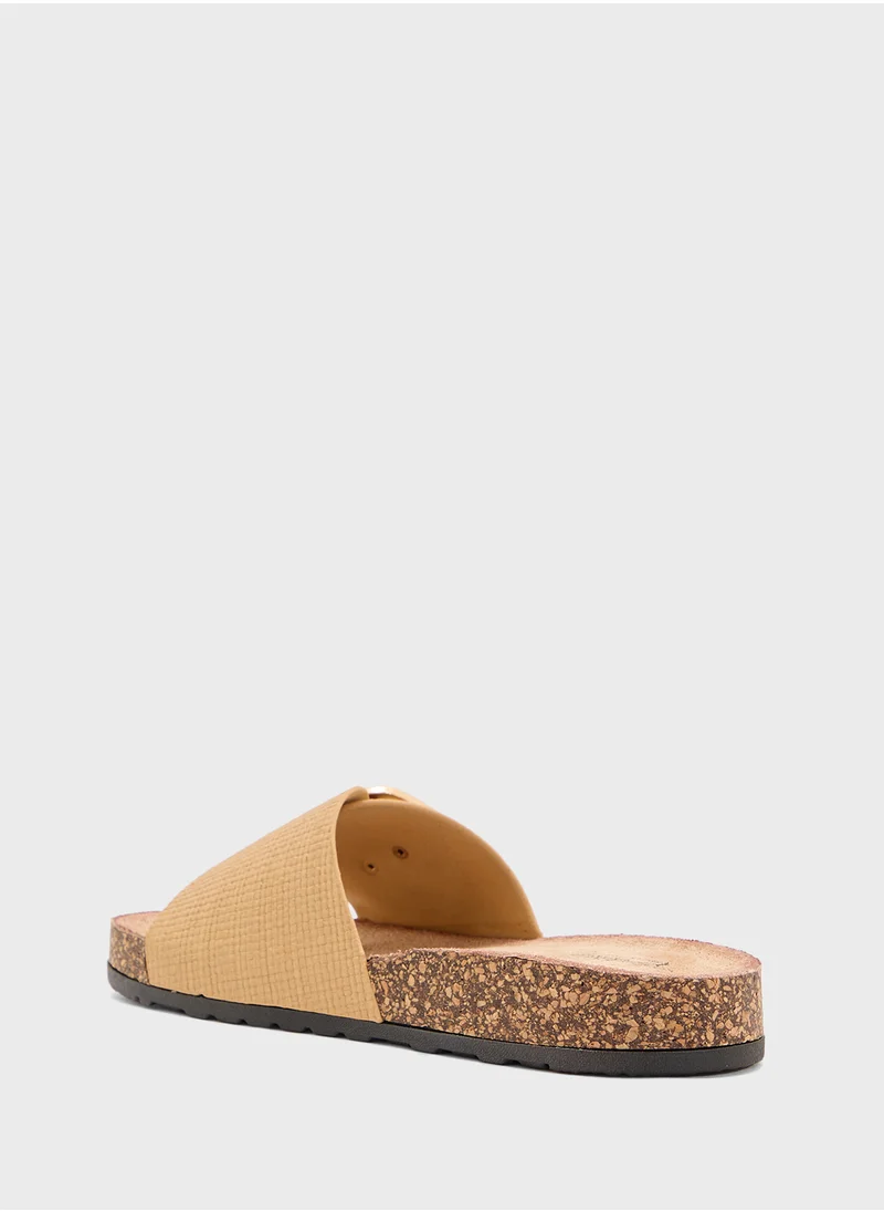 Pink Step Ladies Casual Flat Sandal