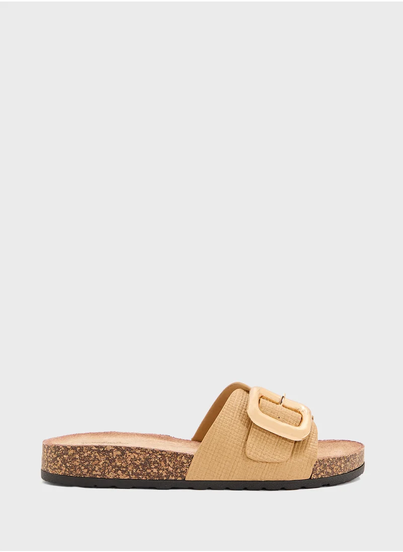 Pink Step Ladies Casual Flat Sandal