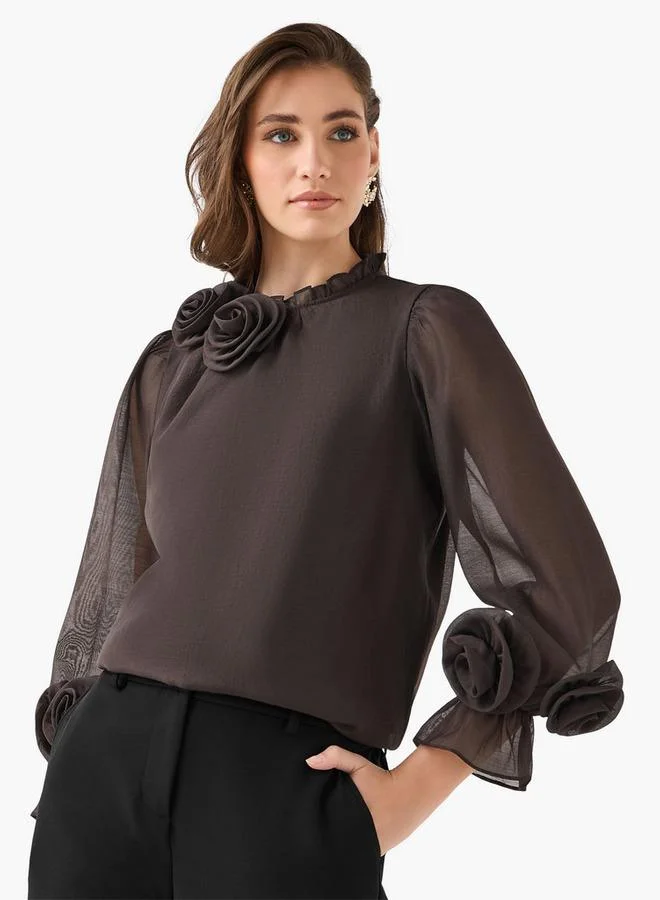 تواكستريمز 2Xtremz Chiffon Top with Ruffles