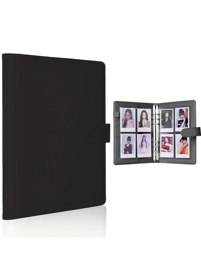 Pink A5 6 Ring Binder 25 Sheets 4 Pocket Card Album 100 Slots Trading Card Collection - Image 2