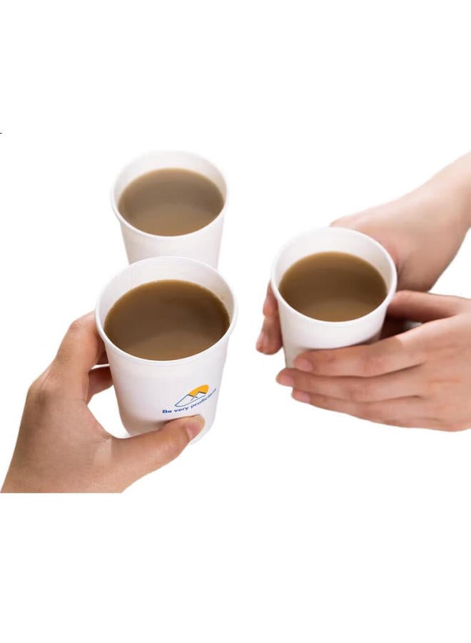 Deli 250Ml Disposable Paper Cups/Water Cups For Office Home Hotel Cost-Effective Heartwarming 100Pcs Pack Ll18 - Image 1