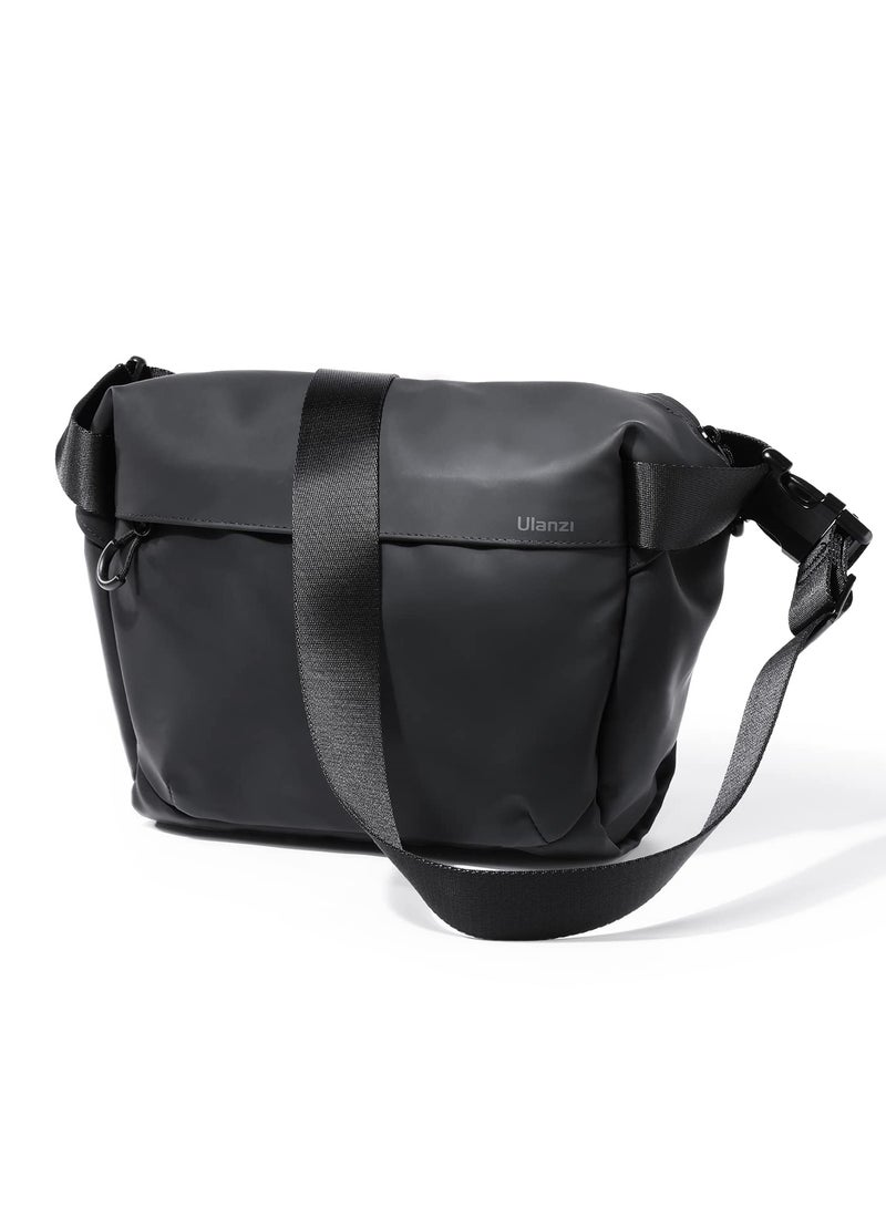 ULANZI Versatile Camera Shoulder Bag Photography Travel Messenger Portable Travel Bag Accessories Stylish Crossbody DSLR Sling Bag Compatible with Sony Canon etc -Black - Image 1