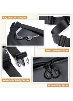 Ulanzi ULANZI Versatile Camera Shoulder Bag Photography Travel Messenger Portable Travel Bag Accessories Stylish Crossbody DSLR Sling Bag Compatible with Sony Canon etc -Black  - Image 4