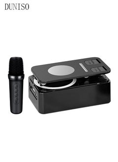 DUNISO Bluetooth Speaker Phone Holder 2-In-1 , High Definition Surround Sound, Rotatable Phone Holder, Compatible With Phones And Tablets Black (Comes With A Microphone)  - Image 3