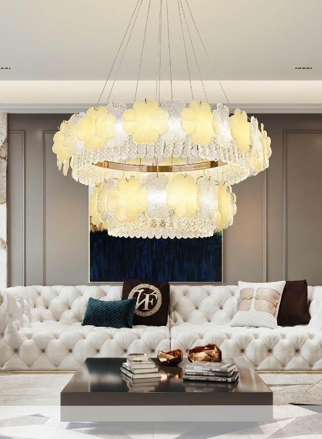 Fiamco modern chandelier with 3 LED lights - 8009-D800*D500 - Image 1