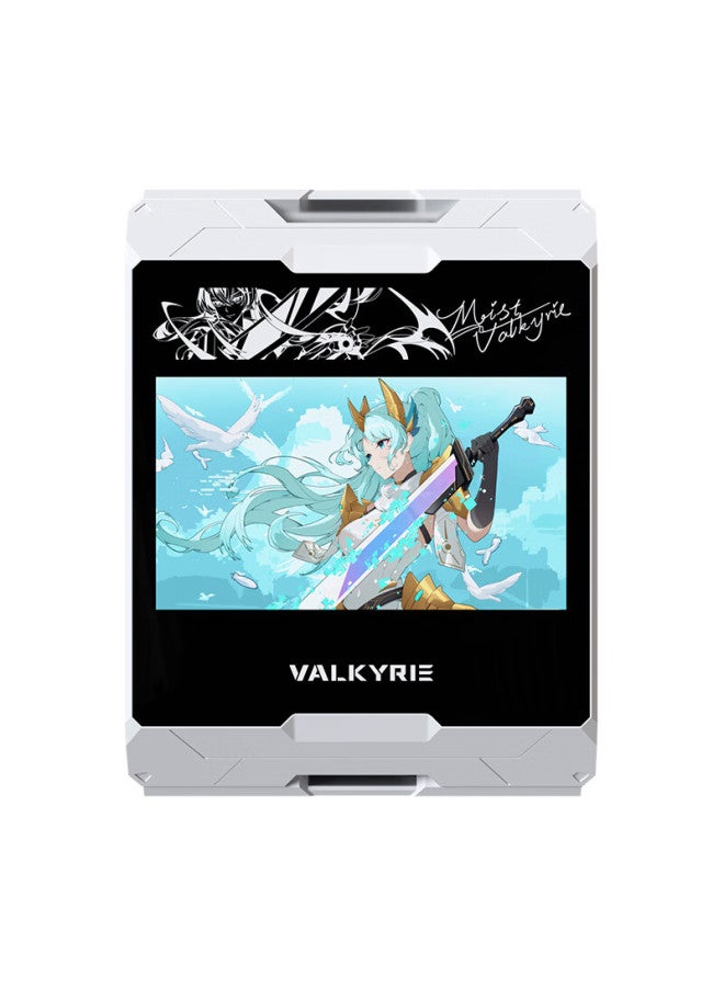 Valkyrie فالكيري Dx140 Vk مبرد هواء للمعالج، ملحوم بالكامل مع 8 أنابيب تبريد، قاعدة نحاسية بالكامل، شاشة كبيرة بحد أقصى 4.3 بوصة، متوافق مع Lga1851 و Am5 - Image 2