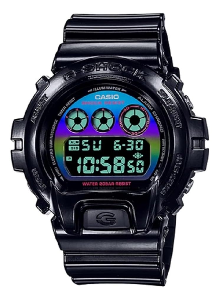 Casio G-Shock Watch - DW-6900RGB-1DR Black Dial, Black Band - Image 1
