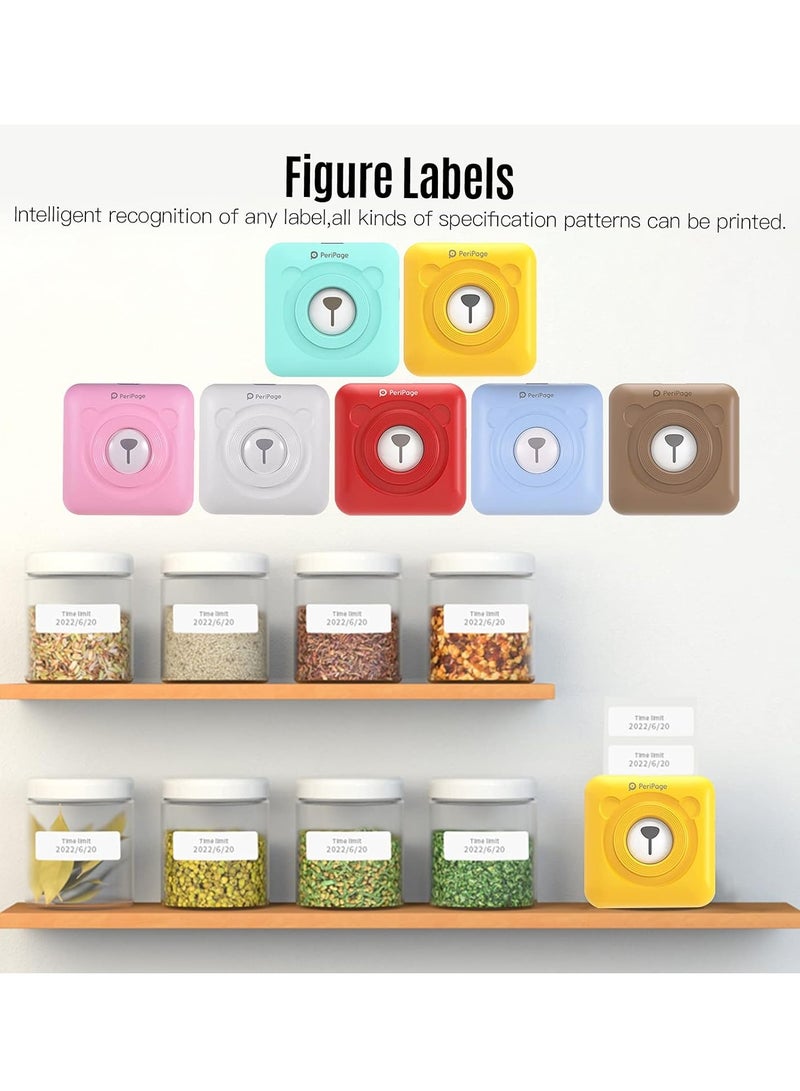 PeriPage Bisofice PeriPage Mini Printer, PeriPage A6 Pro 304DPI, Pocket HD Wireless BT Thermal Printer Picture Photo Label Memo Notes Journal Receipt Paper Instant Printer Sticker AR Photo Inkless Printing - Image 5