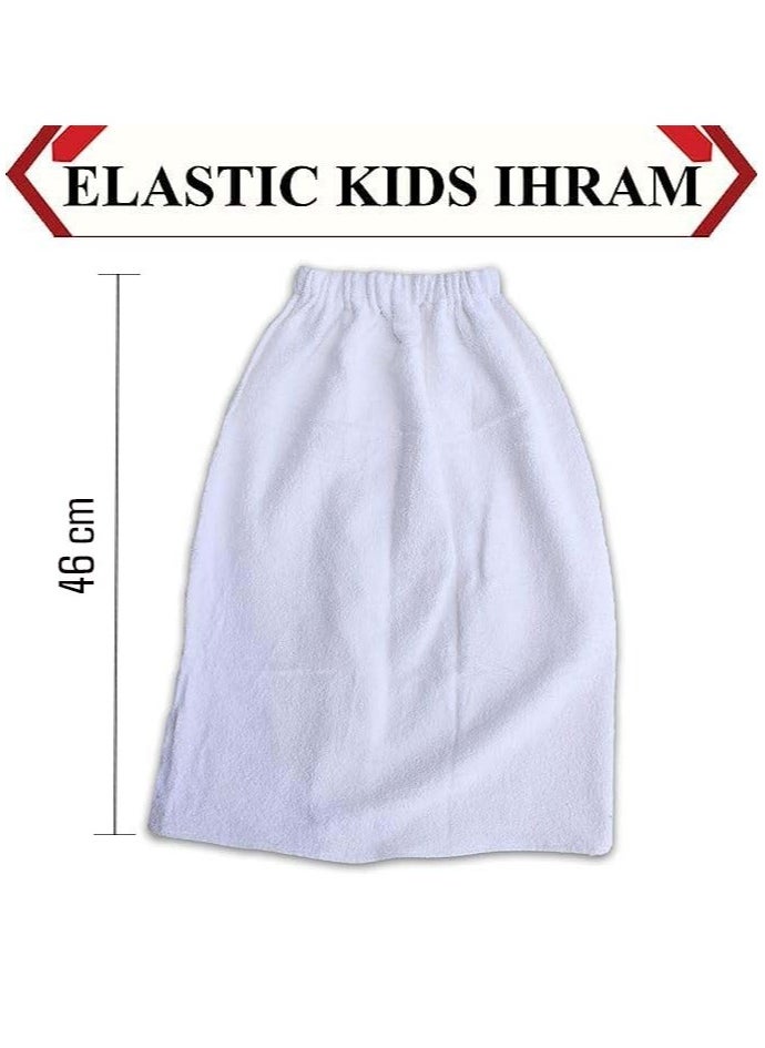 Generic - Size 1 to 3 Years Religion Kids ihram Ahram Ehram for Hajj And Umrah Premium Non Shrink Breathable Kit with 2 Pieces, Easy to Wear and Washable - Image 1