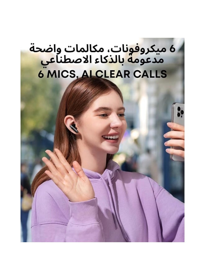 Panvil - P40i Noise Cancelling Wireless Earbuds, Adaptive Noise Cancelling to Environments, Heavy Bass, 60H Playtime, 2-in-1 Case and Phone Stand, IPX5, Wireless Charging, Bluetooth 5.3 - Image 1