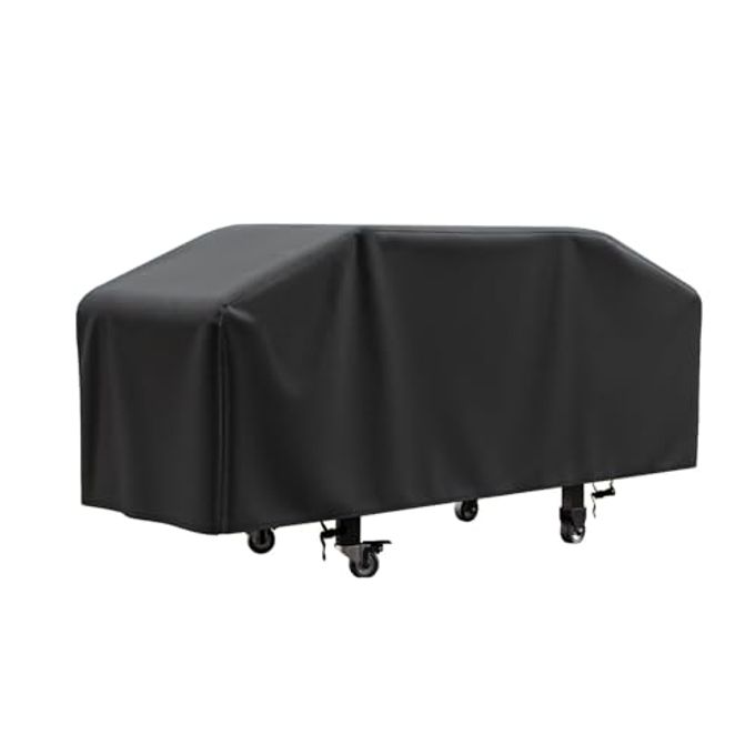 Griddle Cover for Blackstone 36 Inch Griddle and More 4-Burner Flap Top Grills - Waterproof, Lightweight - Click-Close Straps - Black