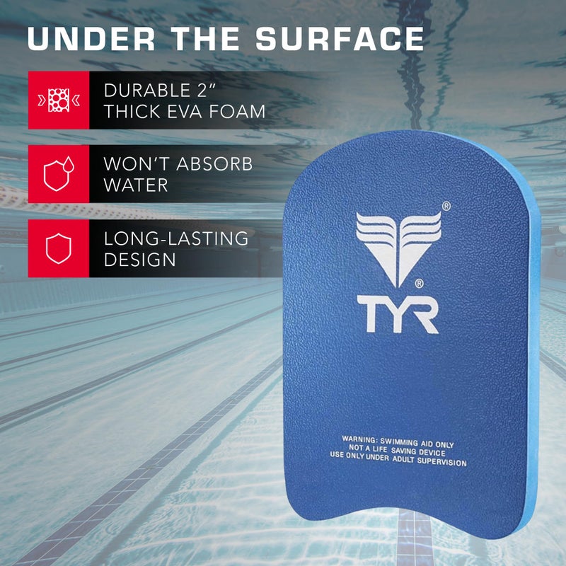 TYR Classic Kickboard for Swim Training, Swimming Training Aid Pool Exercise Equipment - Image 3