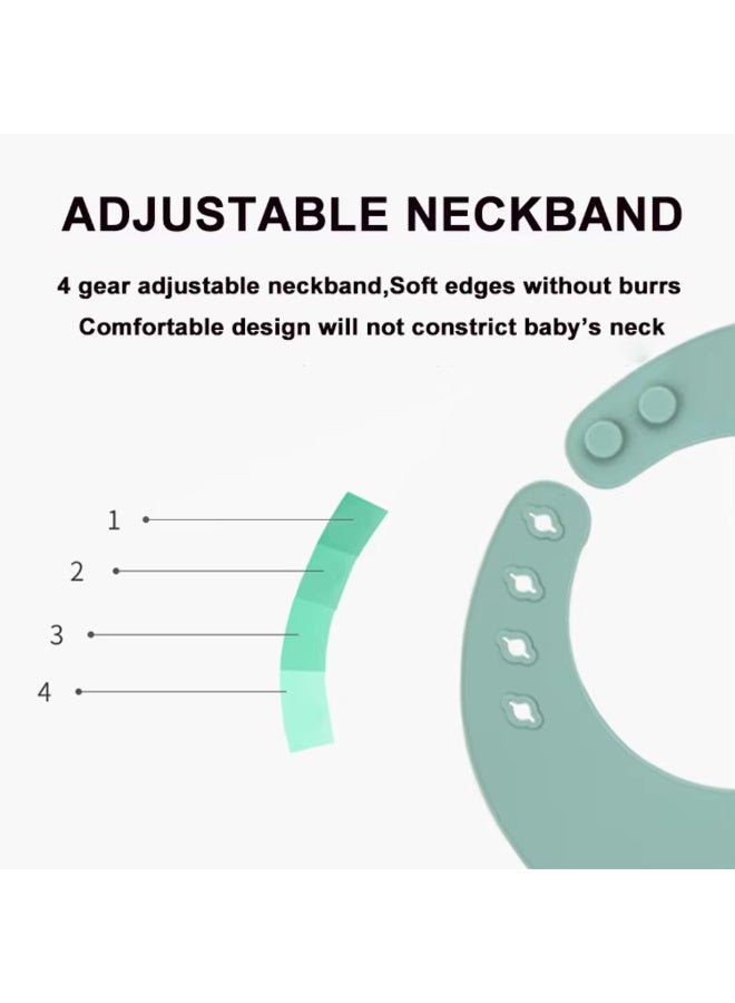 MiniMe Waterproof Silicone Baby Bib Custom Pattern | Multi-Color | Food-Safe Plastic | Airtight Seal & Easy To Clean | Durable & Long-Lasting | Keeps Food Fresh | Lightweight | BPA-Free | Safe Use. - Image 4