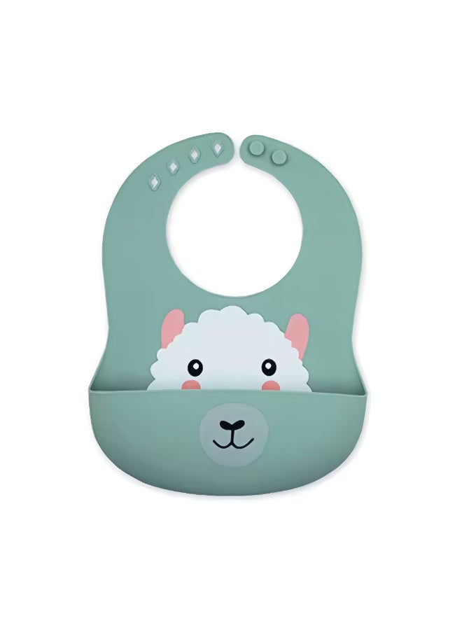 MiniMe Waterproof Silicone Baby Bib Custom Pattern | Multi-Color | Food-Safe Plastic | Airtight Seal & Easy To Clean | Durable & Long-Lasting | Keeps Food Fresh | Lightweight | BPA-Free | Safe Use. - Image 1