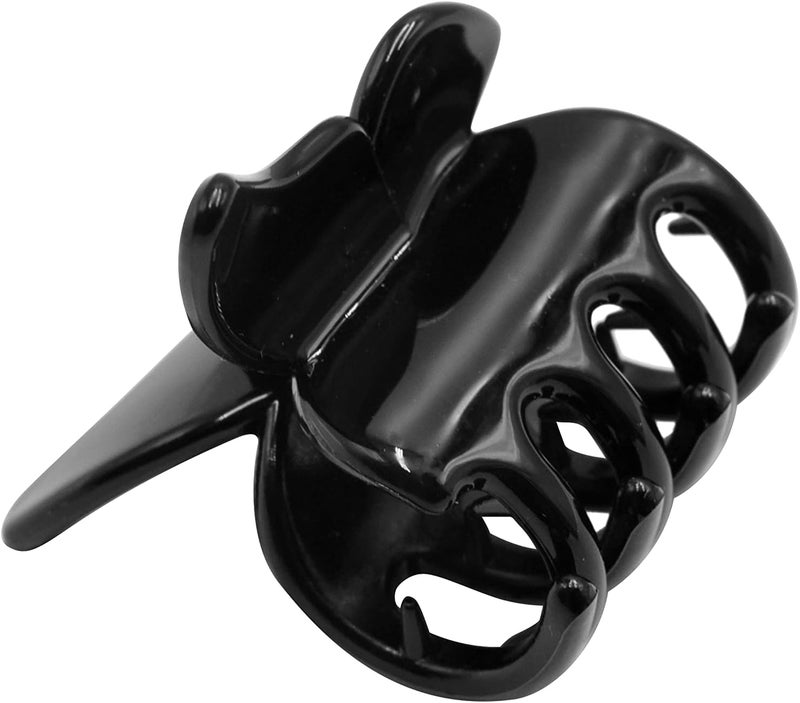 GLITTERS® Trendy Butterfly Non-Slip Claw Clips - Pack of 2 (Black & Brown) - Image 5
