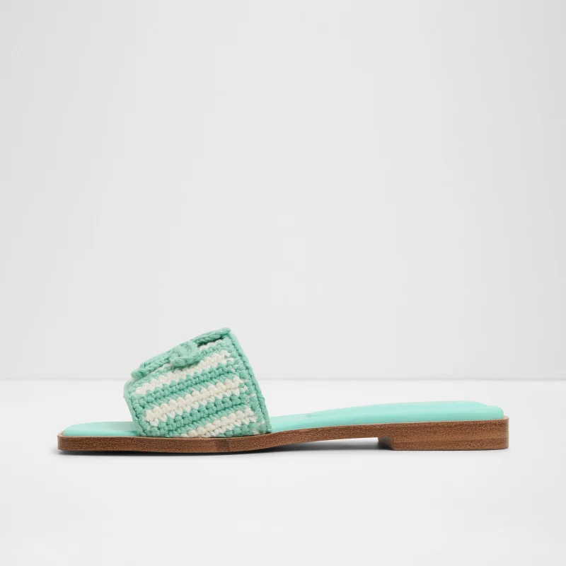 Aldo  SABBIA Open Toe Crochet Flat Sandals for Women | Best Price UAE