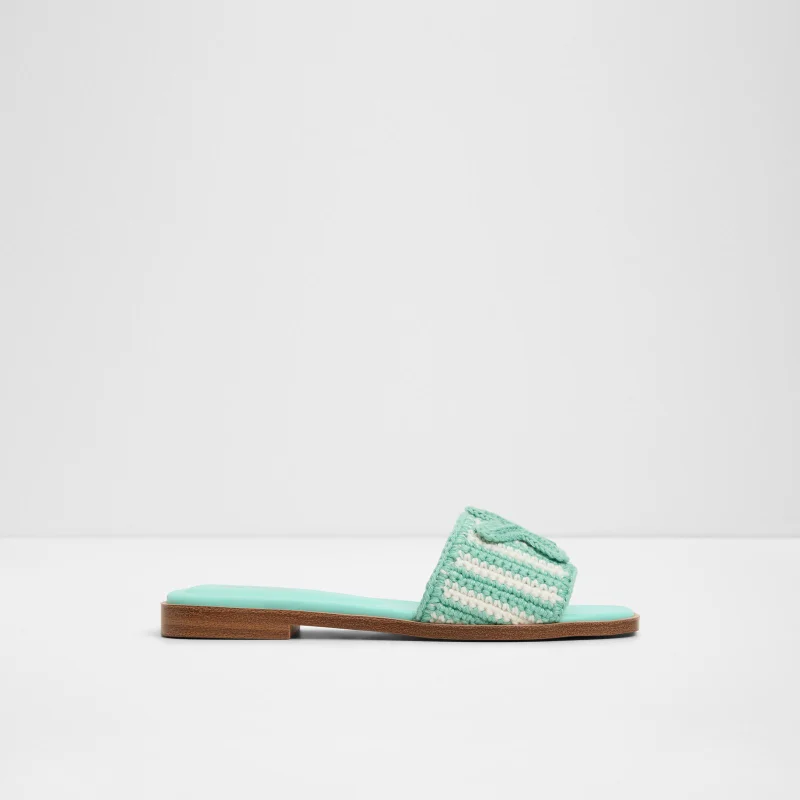 SABBIA Open Toe Crochet Flat Sandals