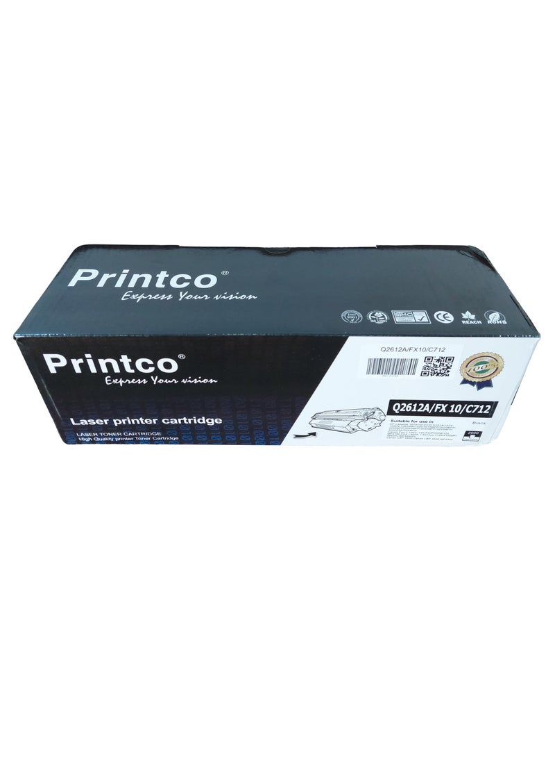 Printco Compatible With Toner Cartridge HP 12A Q2612A Replacement for HP Laserjet 1020 1010 1012 1018 1022 3015 3030 3050 3055 3020 1022n 3052 M1005 M1319f MFP Works With Canon FX10 C712  - Image 4