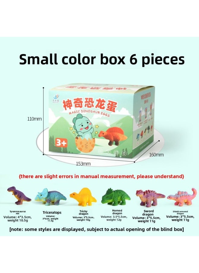 null - Children's Dinosaur Egg Hatching Water Toy Fun Simulation Animal Molds Surprise Cracking Dinosaur Educational Toy Set-Color:Small Chinese Hatching Eggs-Full Set Of 6 - Image 1