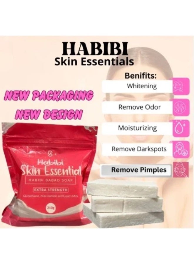 Habibi Skin Essentials Habibi Babad Extra Strength Soap 210g – Glutathione, Niacinamide & Goat Milk for Brightening, Hydrating & Smooth Skin - Image 4