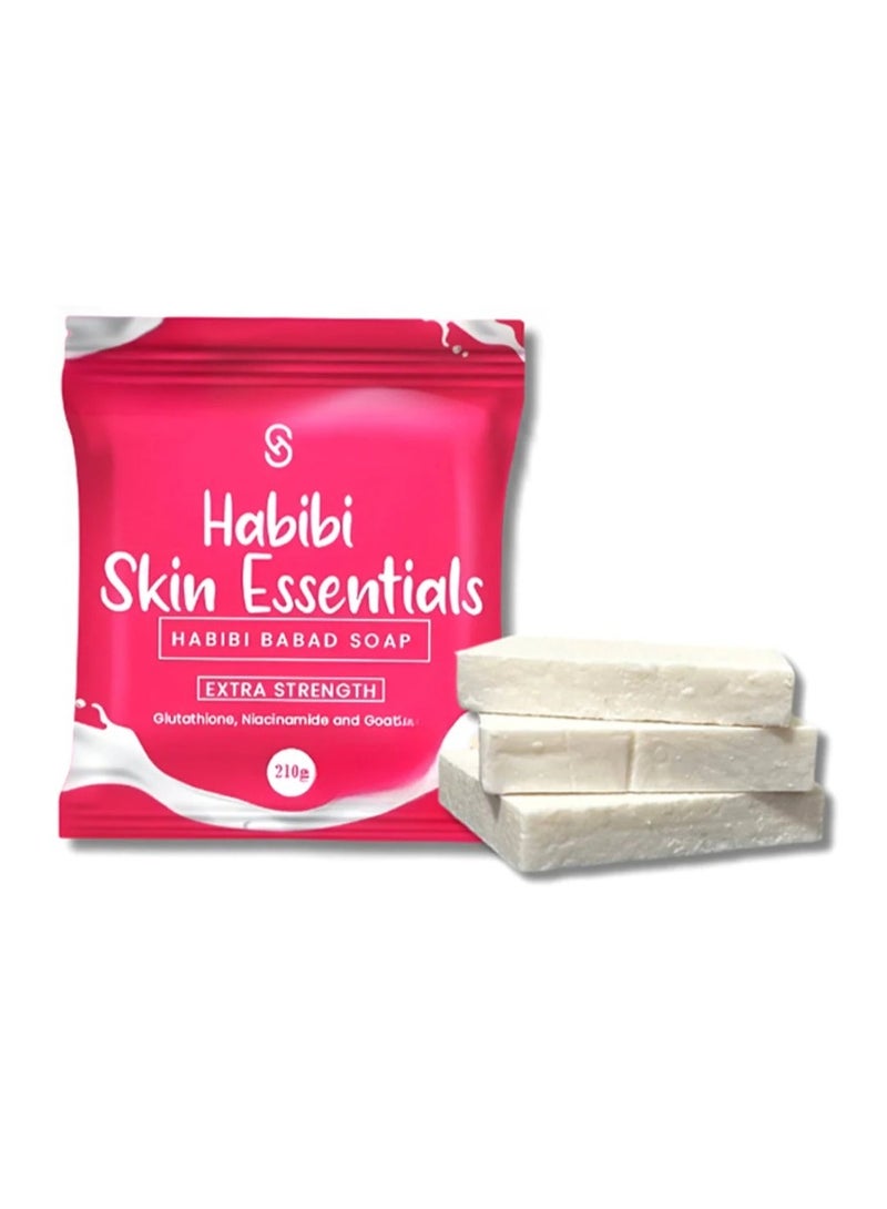 Habibi Skin Essentials Habibi Babad Extra Strength Soap 210g – Glutathione, Niacinamide & Goat Milk for Brightening, Hydrating & Smooth Skin - Image 1