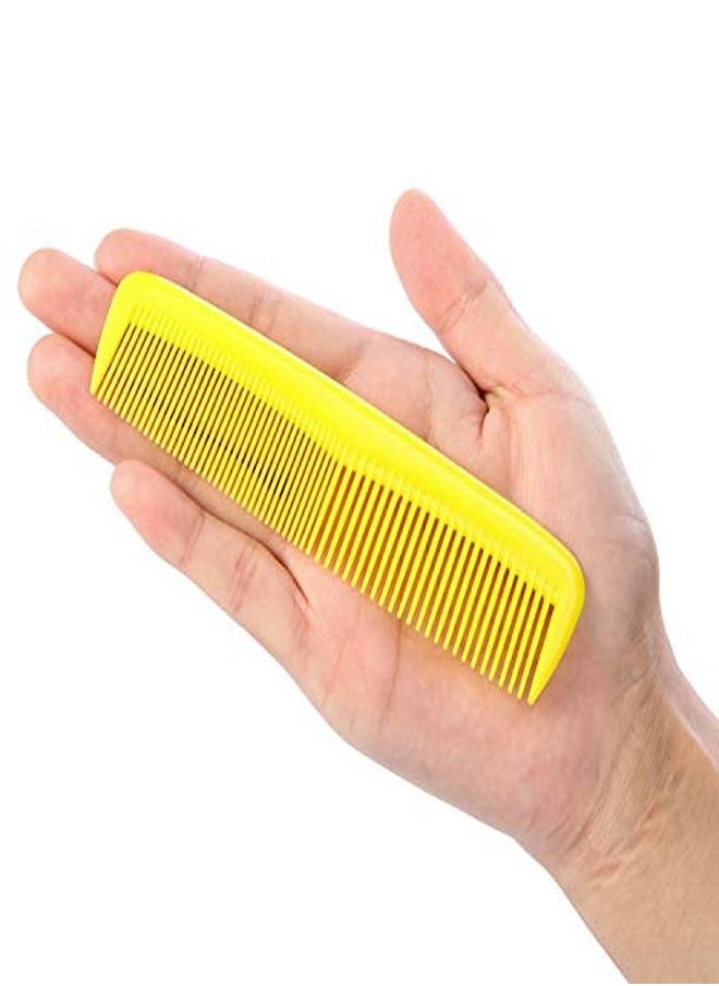 Leinuosen 24 Pieces Hair Combs Set Plastic Hair Comb For Women And Men, Fine Dressing Comb (Yellow, Purple, Green, Blue, Red, Pink)  - Image 5